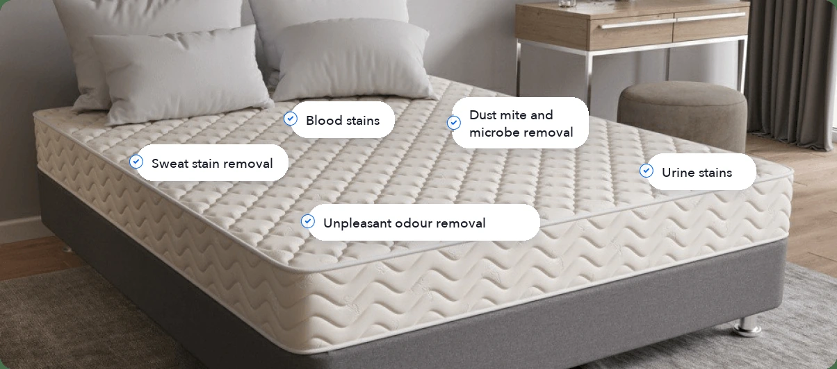 Mattress dry cleaning - which stains we remove