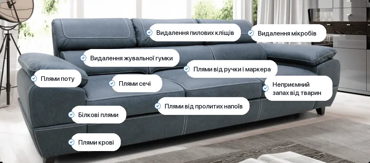 Прання меблевої оббивки - які плями видаляємо