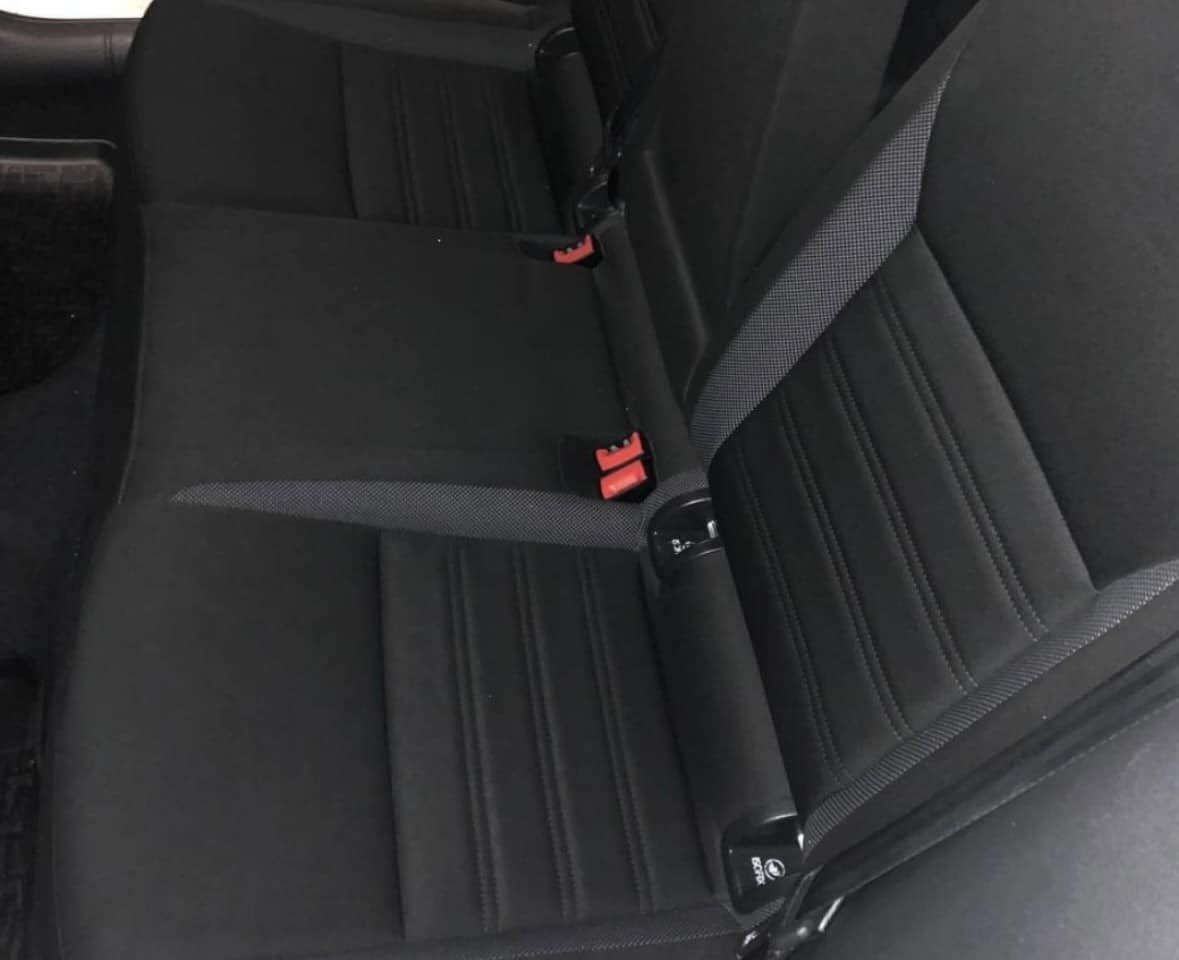 Car upholstery after cleaning